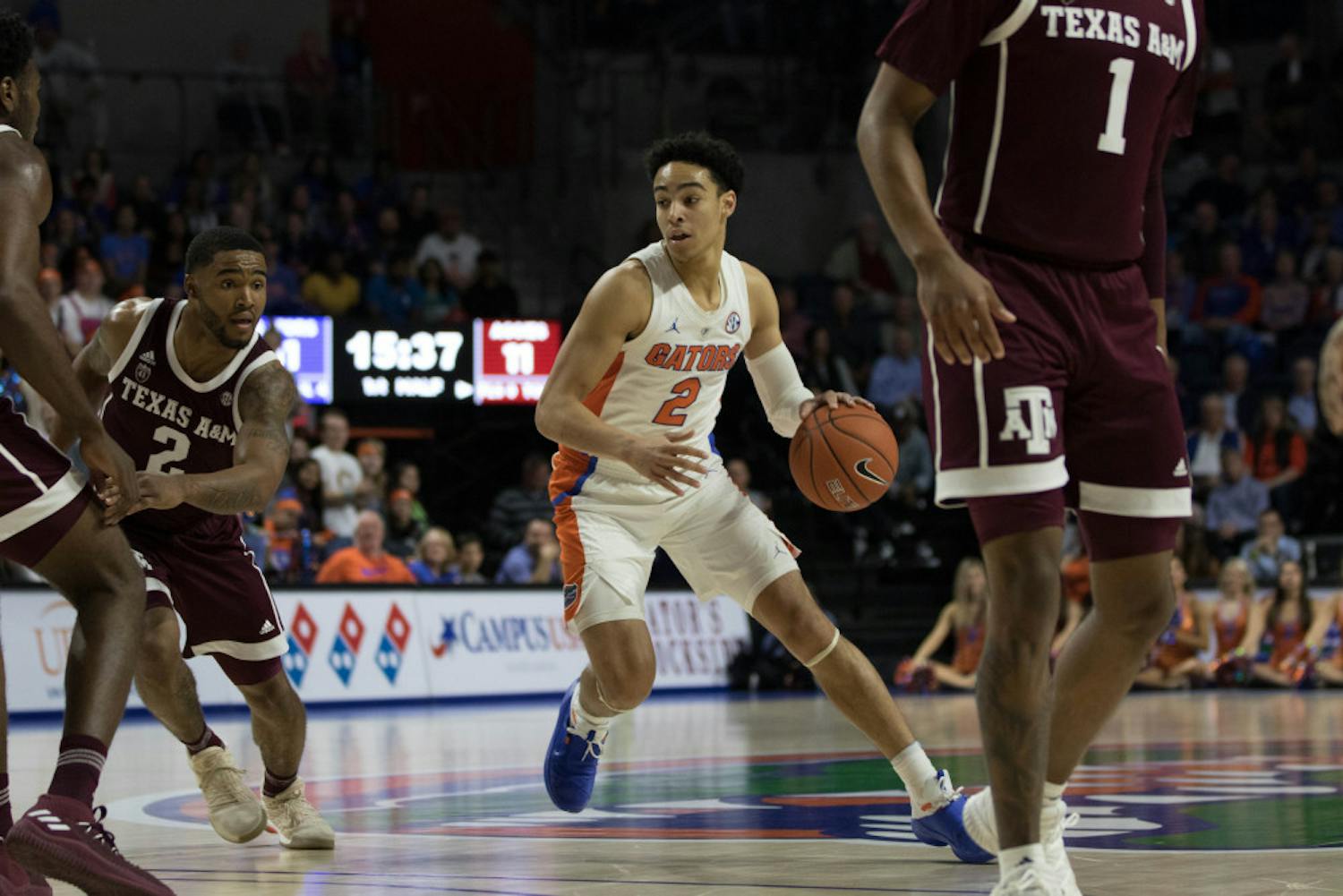 Florida guard Andrew Nembhard recorded 11 assists in Florida's 81-72 win over Texas A&amp;M on Jan. 22. 