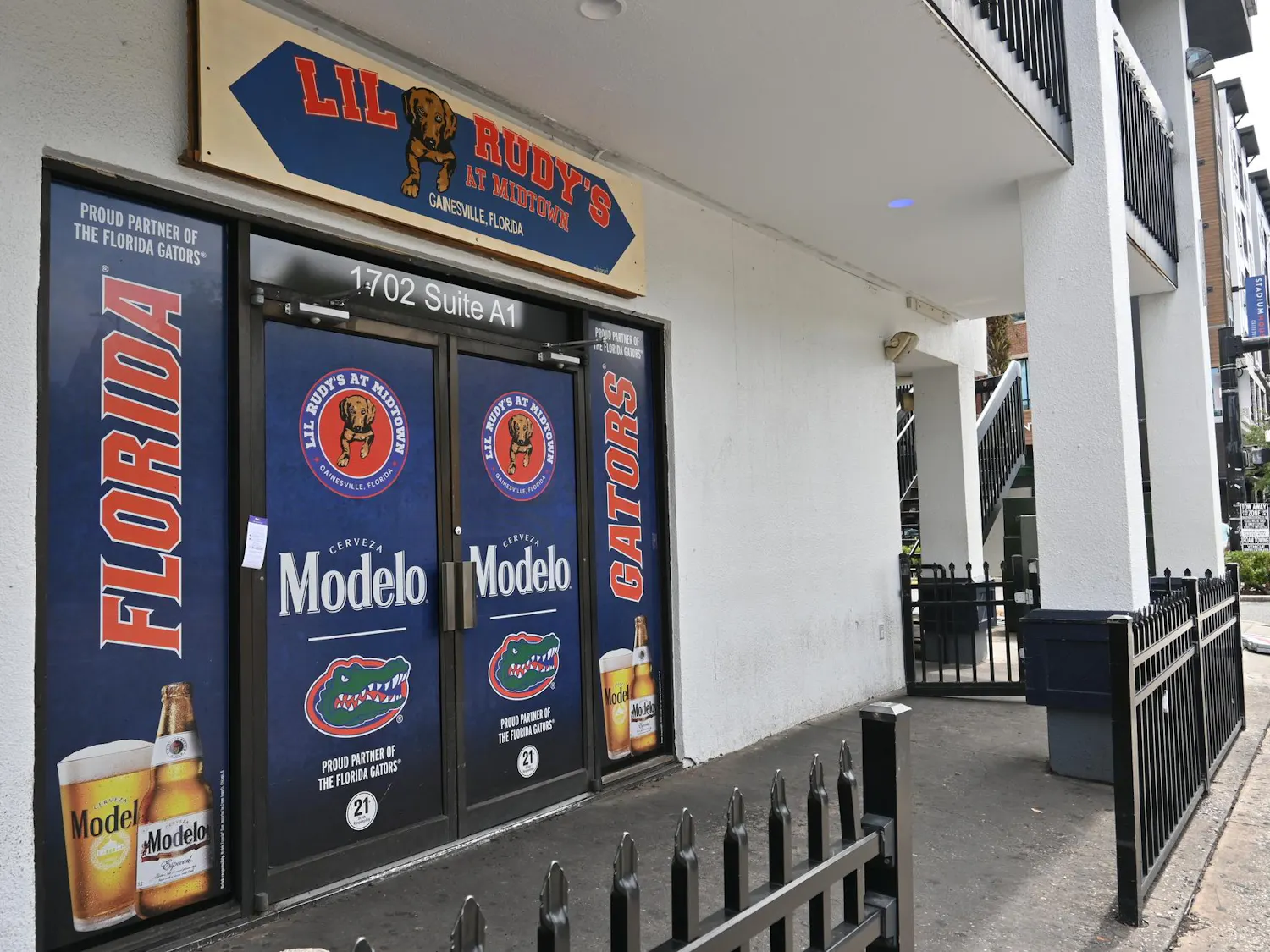 Lil Rudy's at Midtown on University Avenue near other midtown bars, Sunday, May 31, 2026, in Gainesville, Fla.