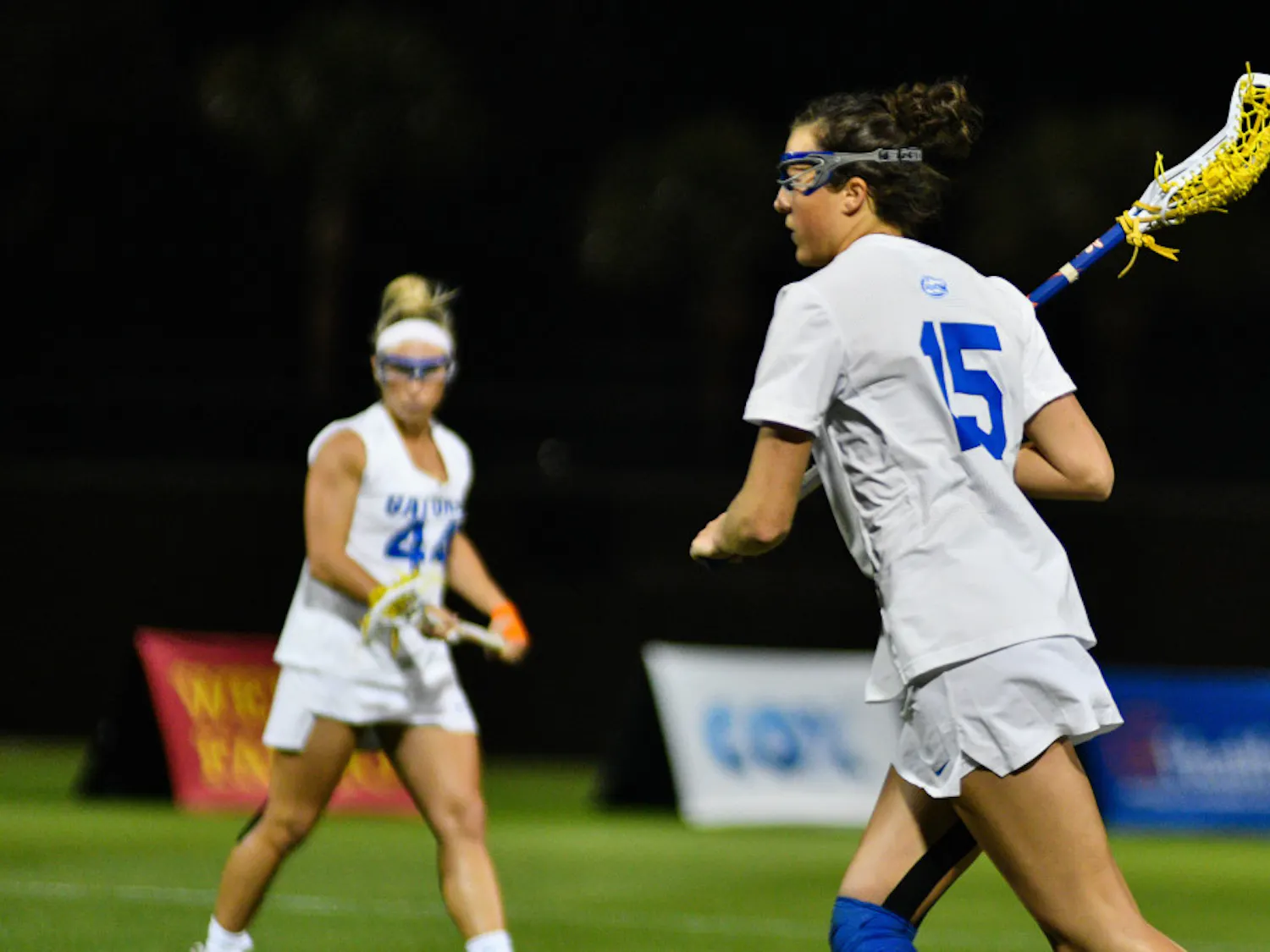 UF attacker Grace Haus scored four goals in Florida’s 15-8 win over Temple on Saturday.