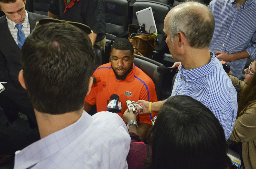 Chaz Green speaks to media Monday.