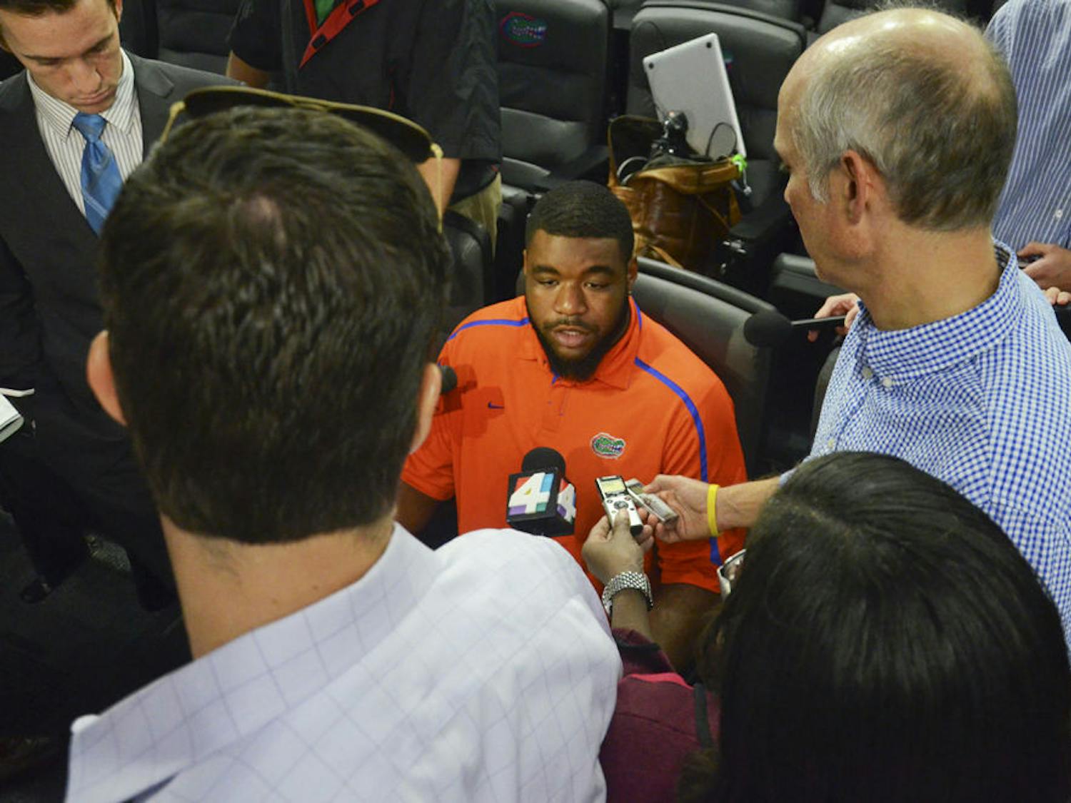 Chaz Green speaks to media Monday.