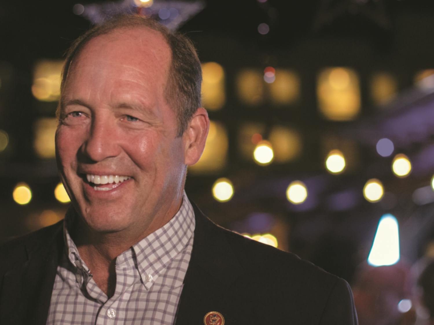 U.S. Rep. Ted Yoho smiles while he waits for the final results of Florida’s 3rd Congressional District election. “I want to see the final results, but I feel good,” Yoho said. 