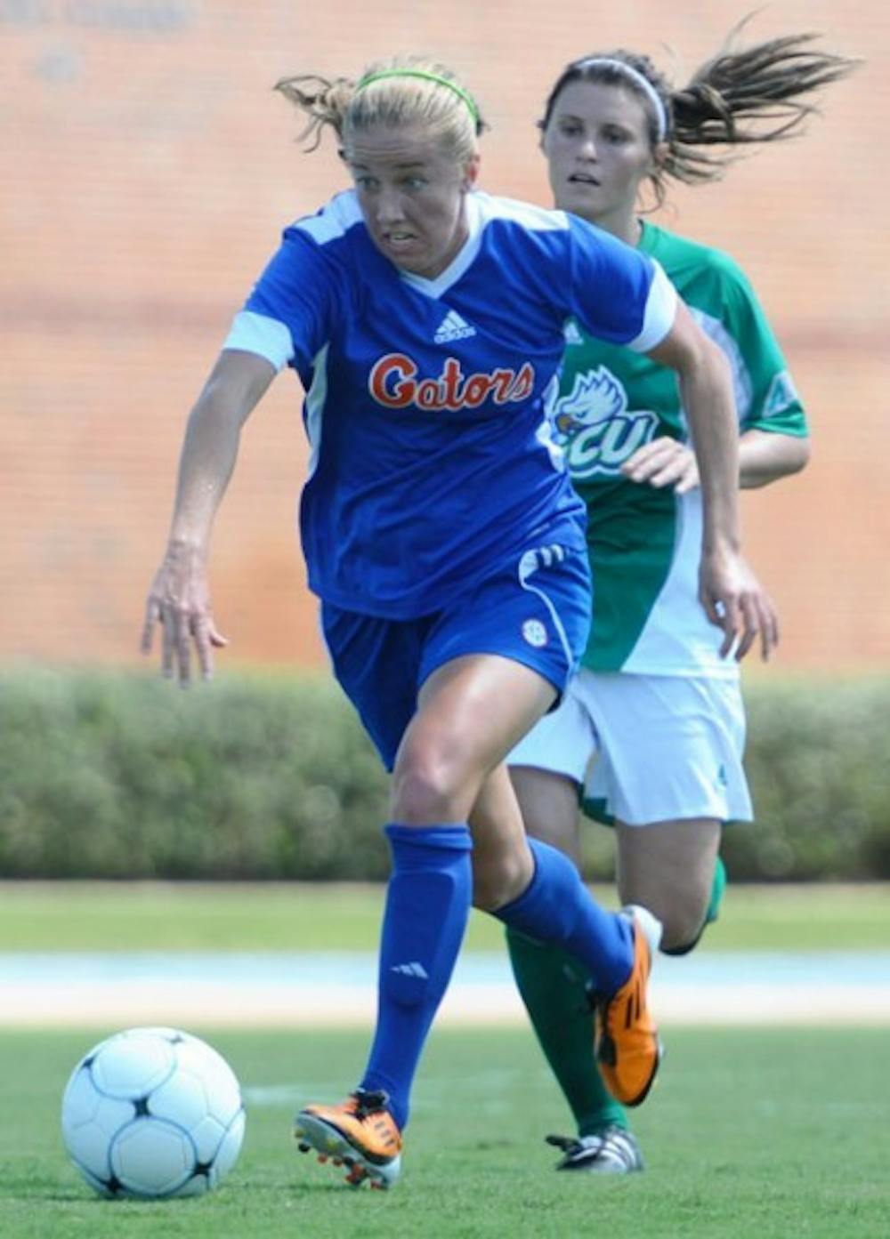 <p>Gators midfielder Annie Speese notched a game-best three assists against Florida Gulf Coast on Sunday.</p>