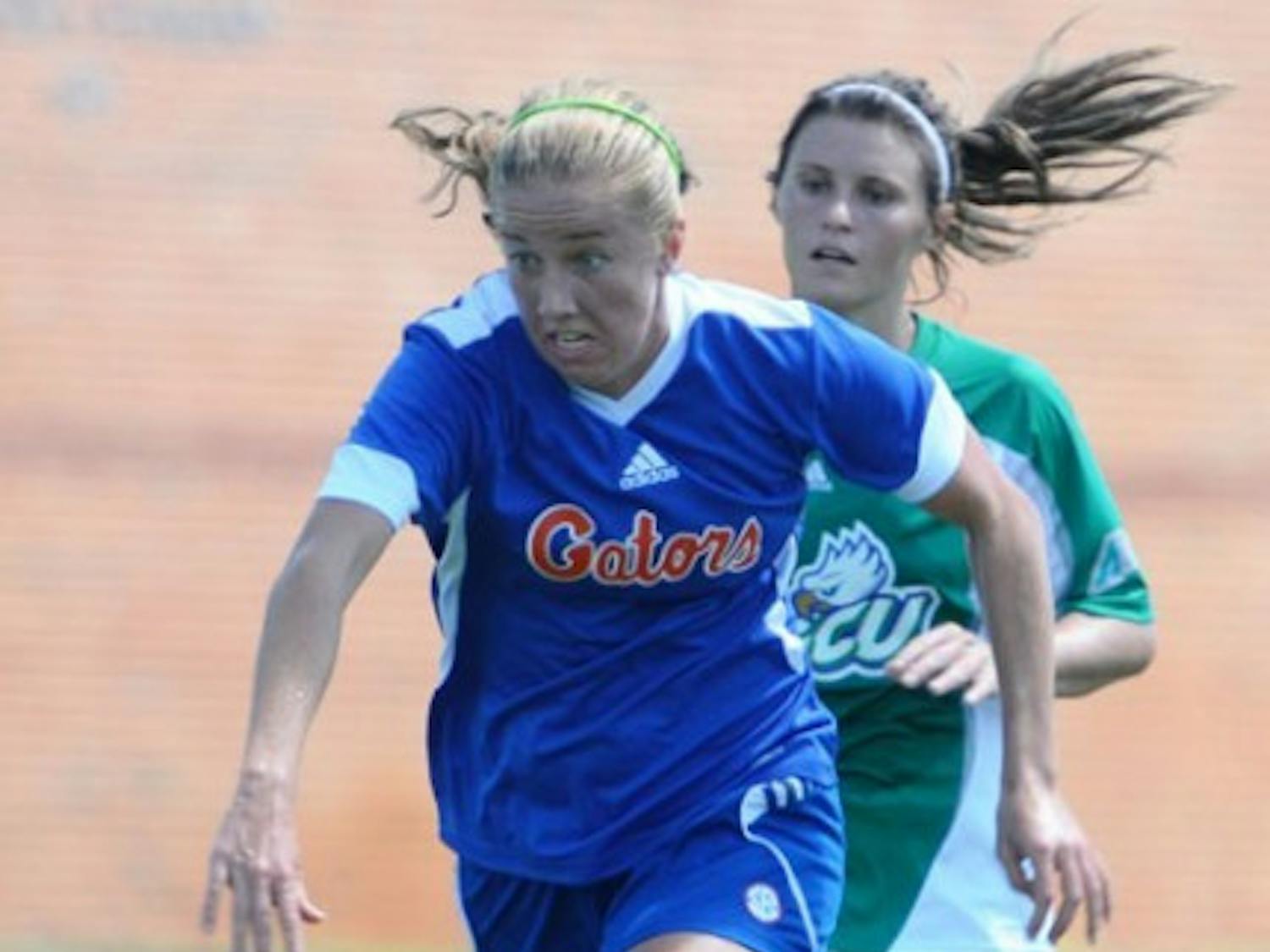 Gators midfielder Annie Speese notched a game-best three assists against Florida Gulf Coast on Sunday.