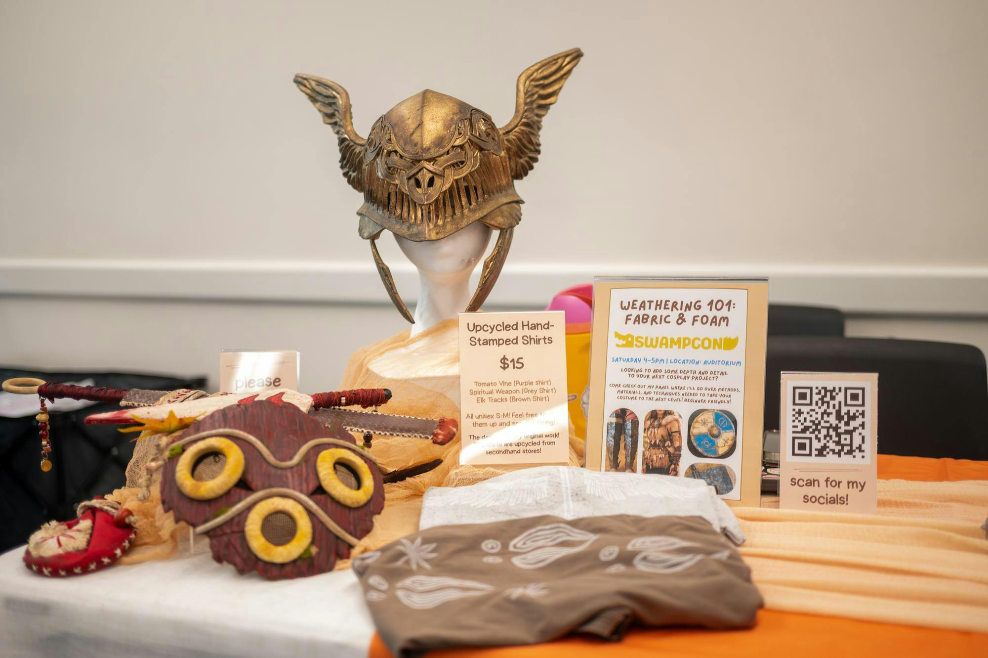 Vendors at Swampcon sell cosplay accessories in the Reitz Union, Saturday, Feb. 28, 2026, in Gainesville, Fla.