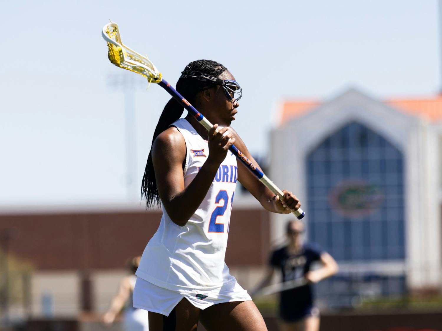 Clark Hamilton (21) plays against Navy on Wednesday, March 12th, 2025.