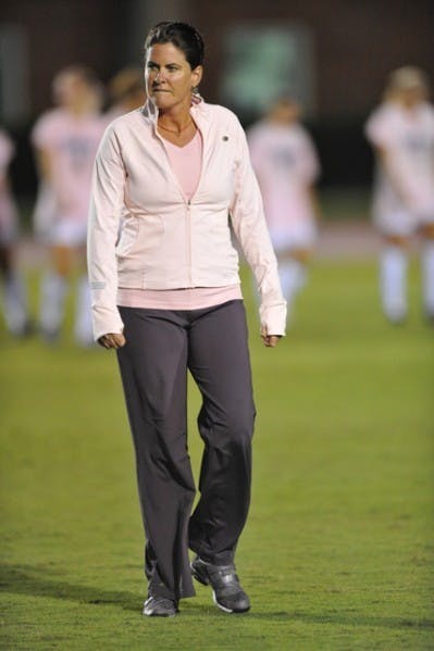 Florida soccer coach Becky Burleigh's&nbsp;mother, Nancy, is a breast cancer survivor. Burleigh's mom has also survived three other forms of the disease.&nbsp;