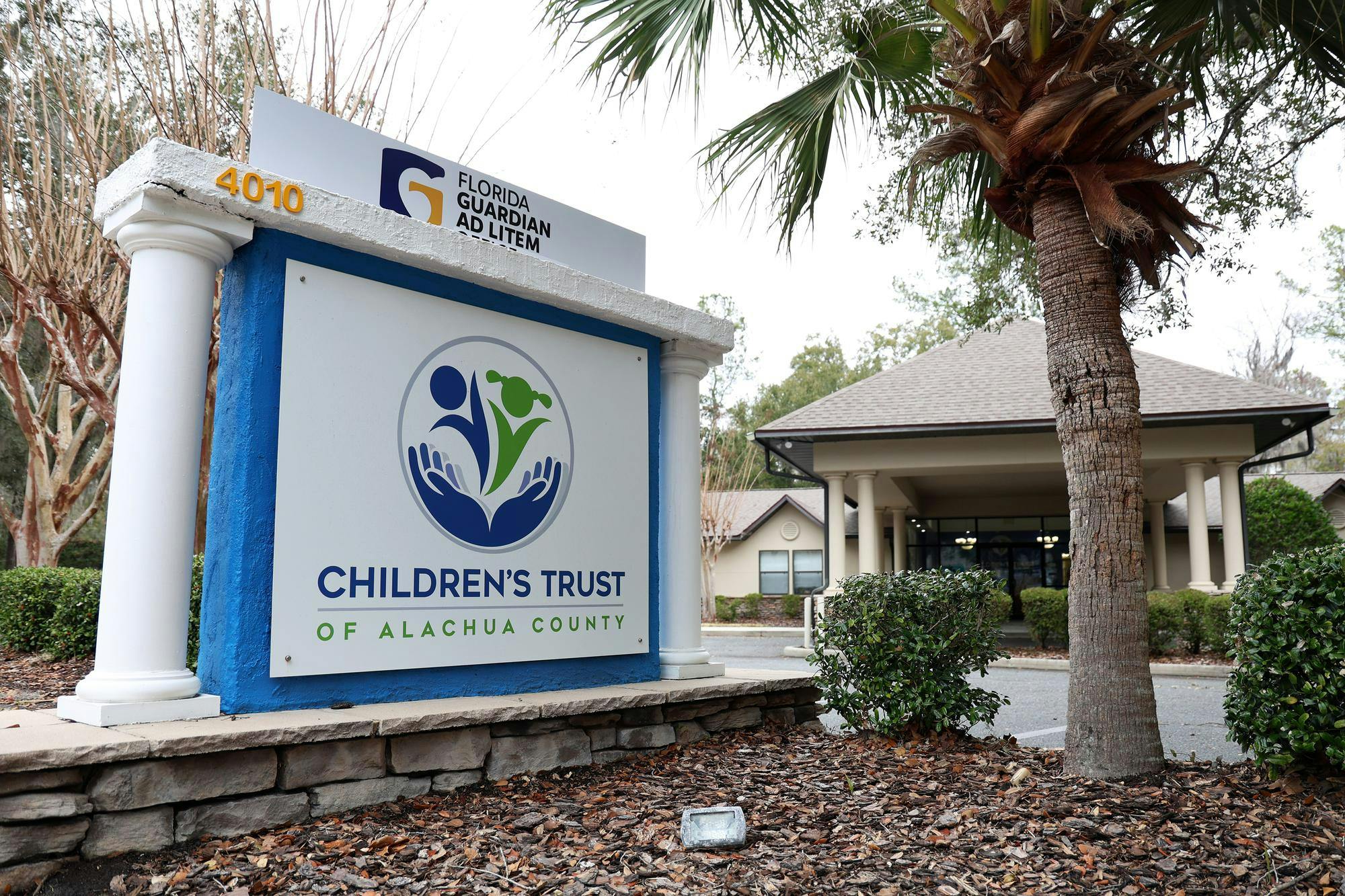The Children’s Trust of Alachua County office stands along NW 25th Place in Gainesville, Fla., on Monday, Feb. 16, 2026. (Alyvia Logan/The Alligator)