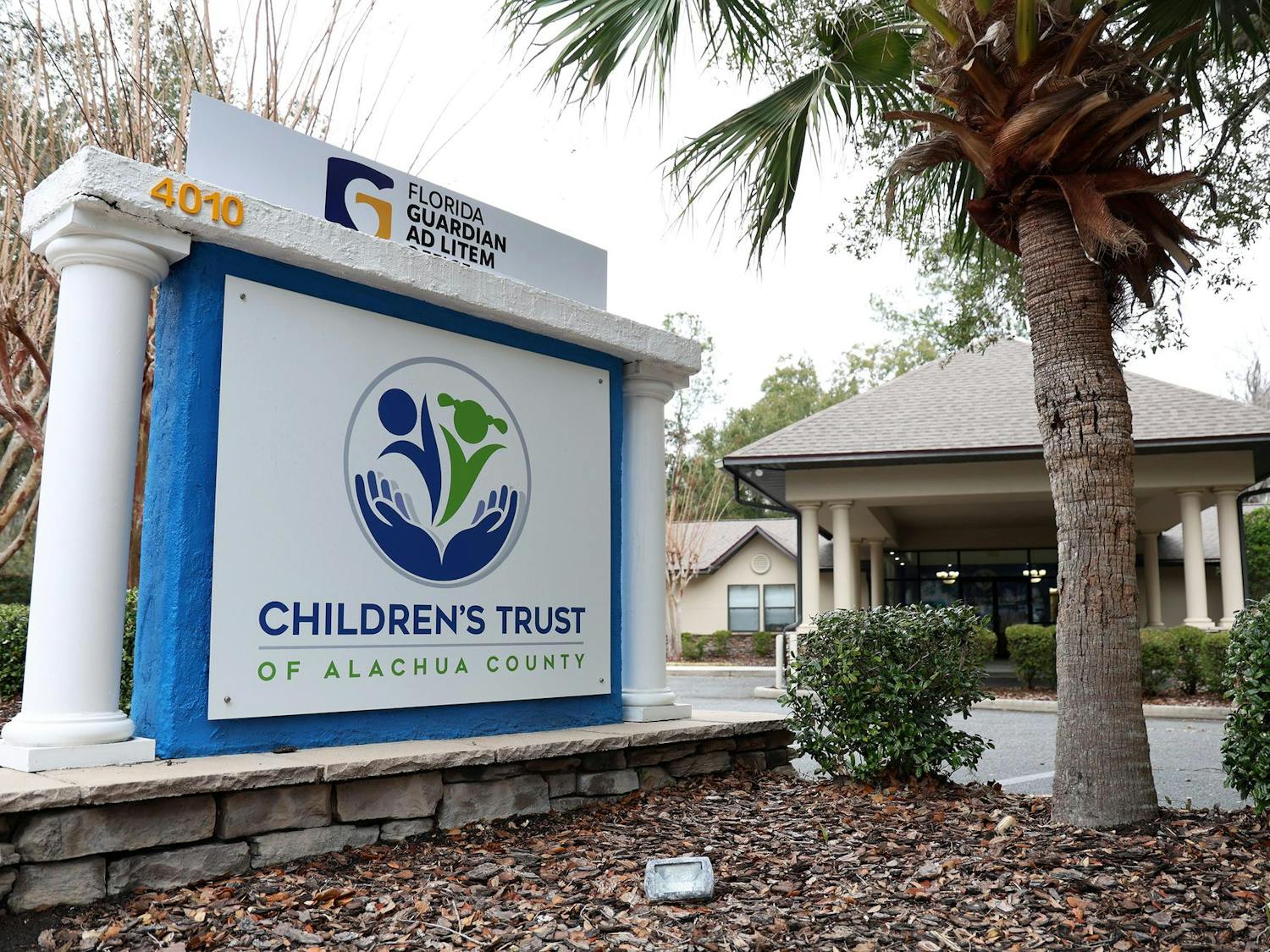 The Children’s Trust of Alachua County office stands along NW 25th Place in Gainesville, Fla., on Monday, Feb. 16, 2026. (Alyvia Logan/The Alligator)