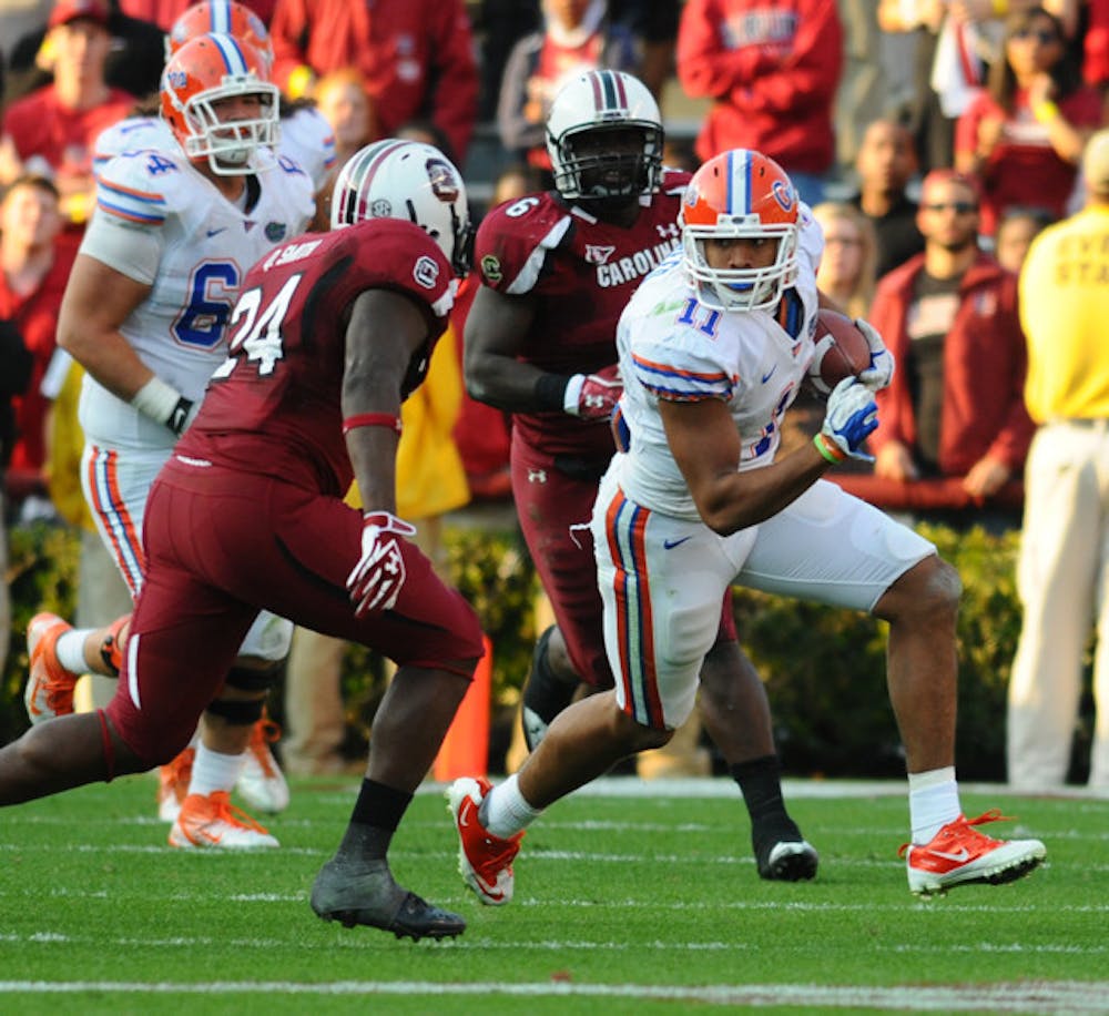 <p>Sophomore tight end Jordan Reed, who said he has become more comfortable in his new role, leads the team in receptions with 24.</p>