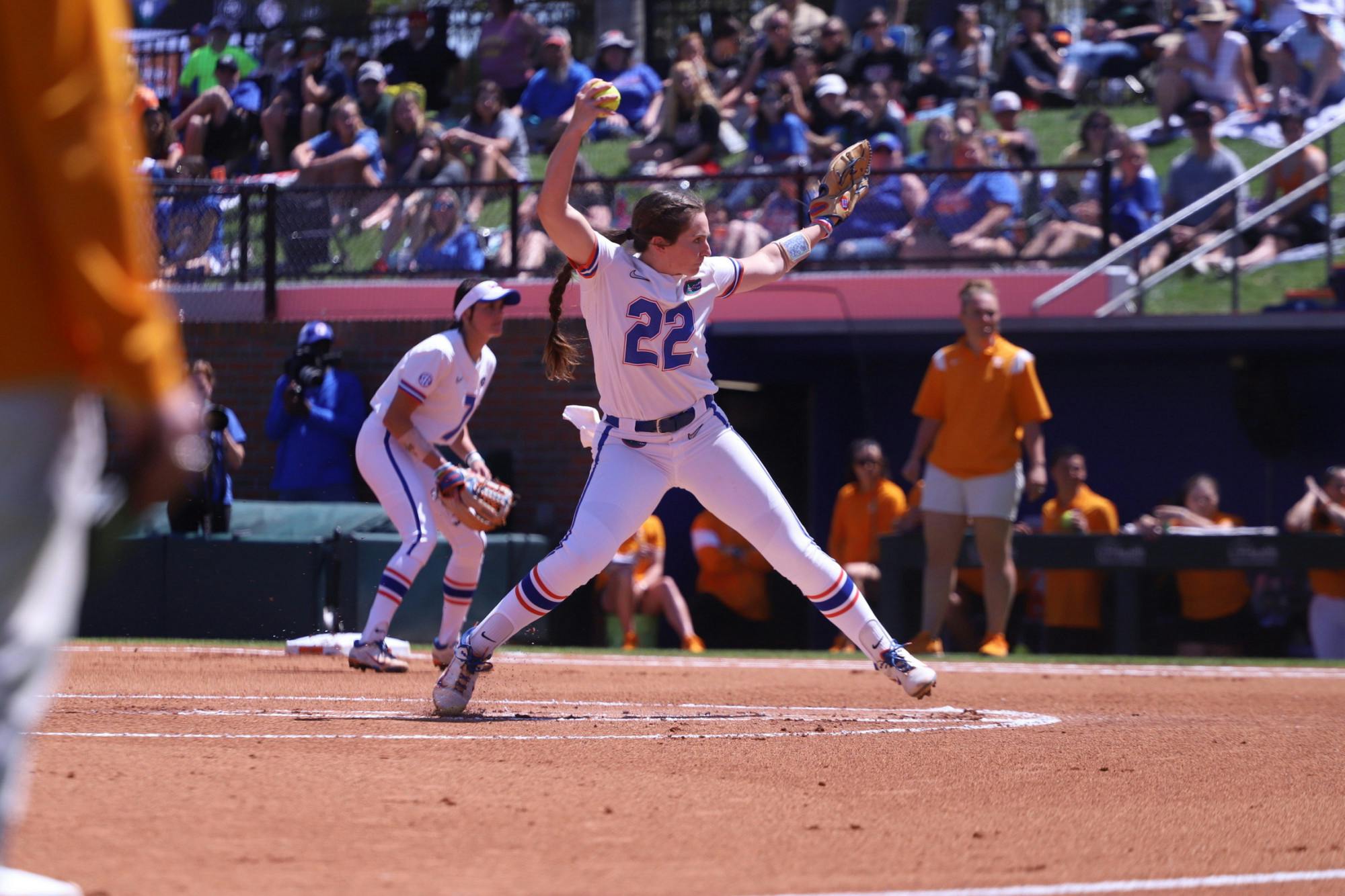 Senior right-handed pitcher Elizabeth Hightower picked up her ninth win over the No. 22 UCF Knights Wednesday night.