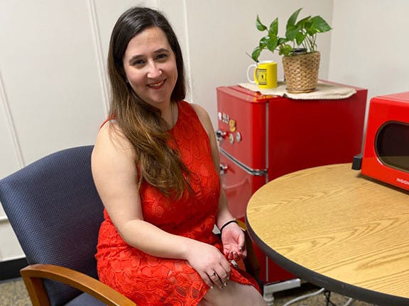 María Puscama is pictured above