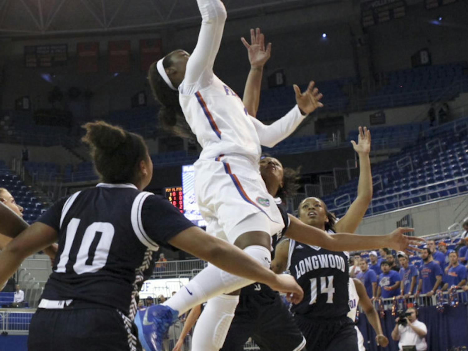 Ronni Williams goes up for a layup during Florida's win against Longwood on Nov. 17.
