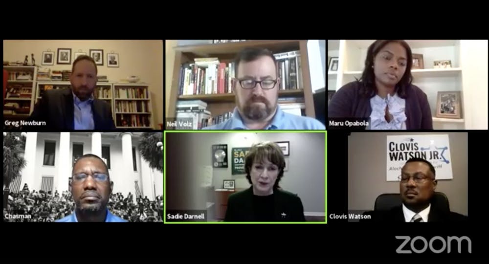 Candidates for Alachua County Sheriff debated Tuesday during a forum held via Zoom conference. 