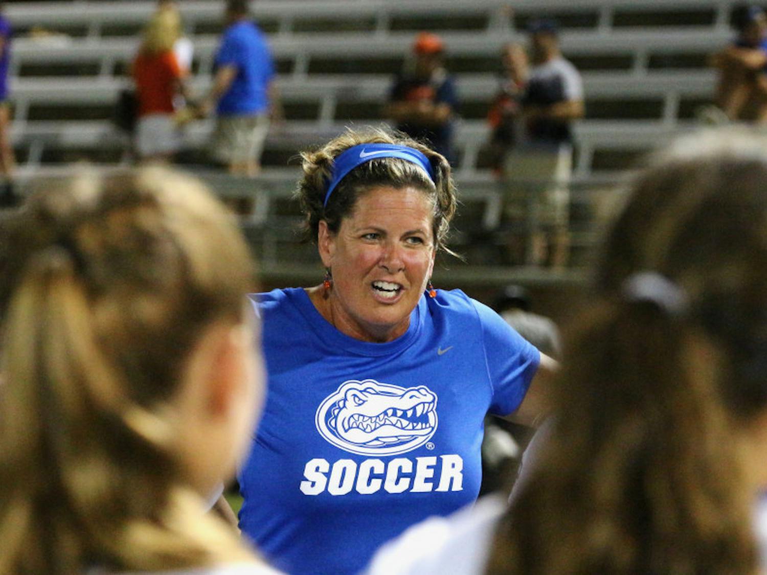 UF soccer coach Becky Burleigh. 