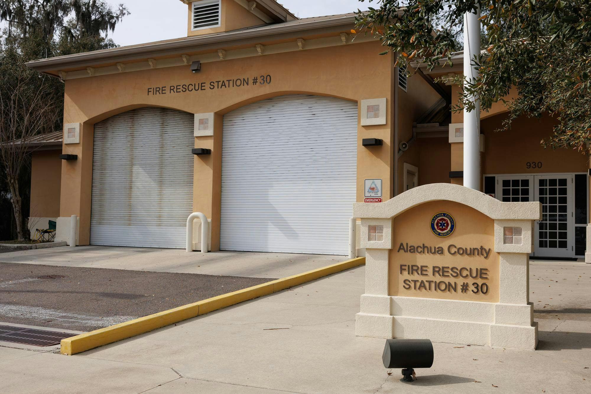 The Fire Rescue Station 30 building, Friday, Feb. 20, 2026, in Gainesville, Fla.