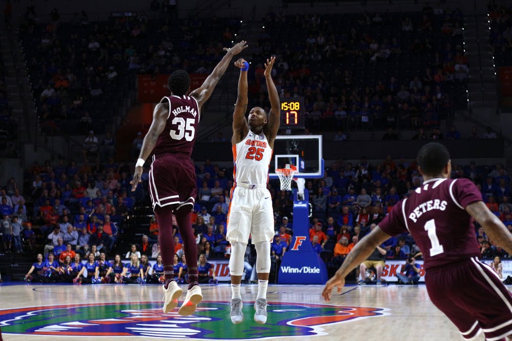 After a midseason meeting with coach Mike White, sophomore forward Keith Stone has seen his role in the Gators' offense increase. “Sometimes, just by talking and leading and being infectious and thinking about your teammates can get you going,” White said.