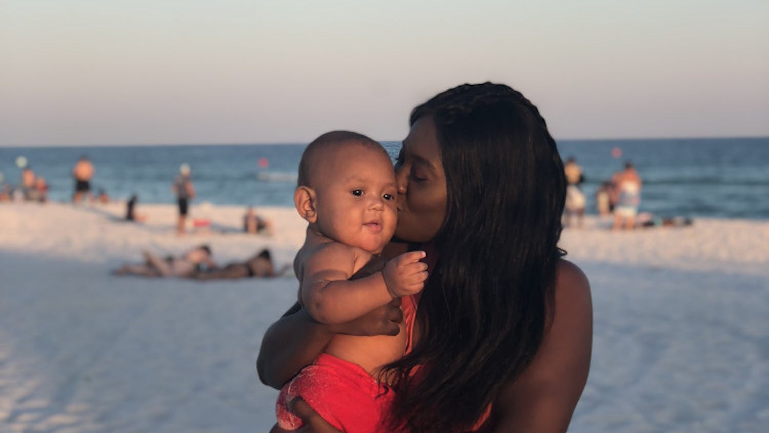 Tineka Benjamin, 19, said she and 8-month-old Princeton enjoy watching movies together and playing outside in the park. The computer science sophomore had her son during her first year at UF.
