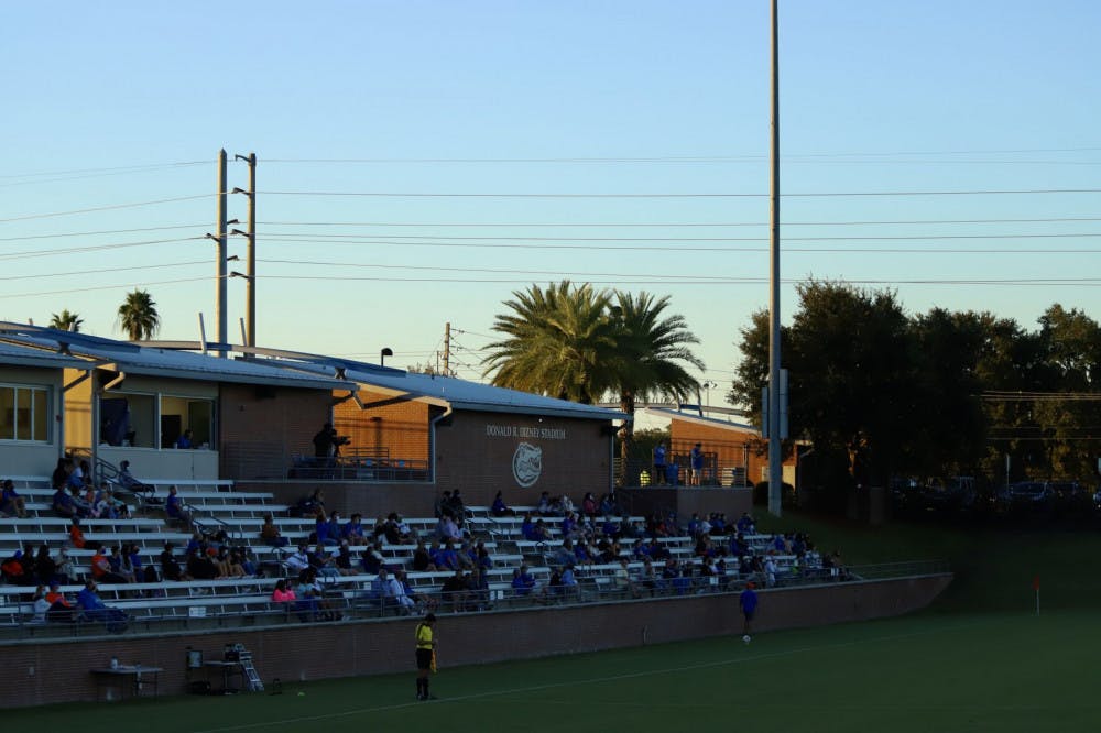 Fans sit in the stands of Donald R. Dizney Stadium before a game on Oct. 30, 2020, against Tennessee.
