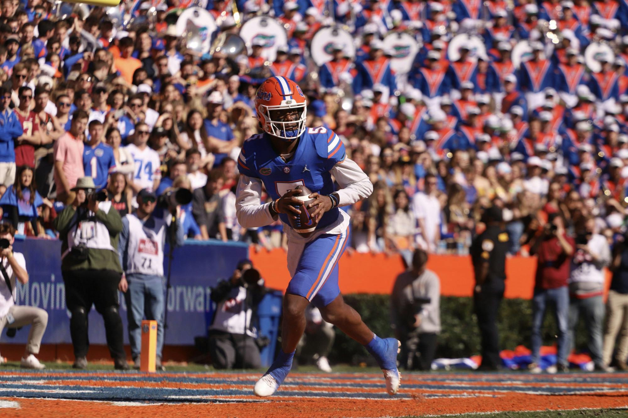 Florida quarterback Emory Jones pictured during a game against Florida State. He announced his transfer to Arizona State Thursday.