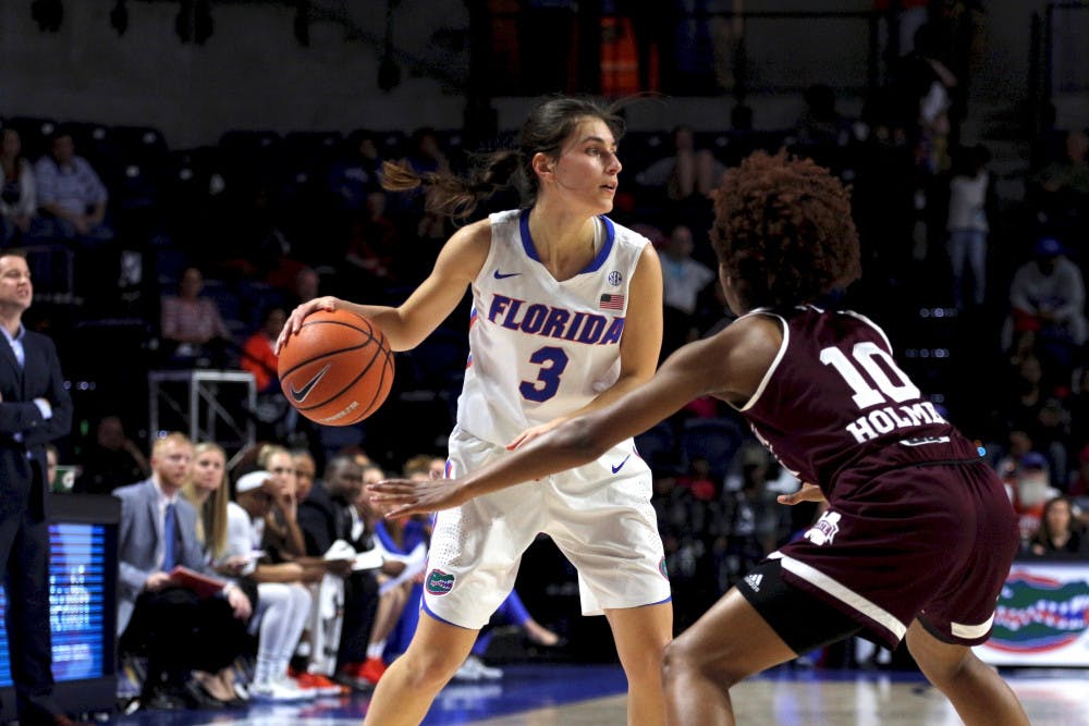 Guard Funda Nakkasoglu led the Gators in scoring with 43 points through the first two games. She's the only UF player shooting over 50.0 percent from the field (57.1). 