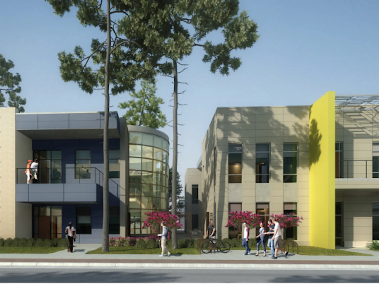 Above are the projected exterior designs for the IBC (left) and La Casita.