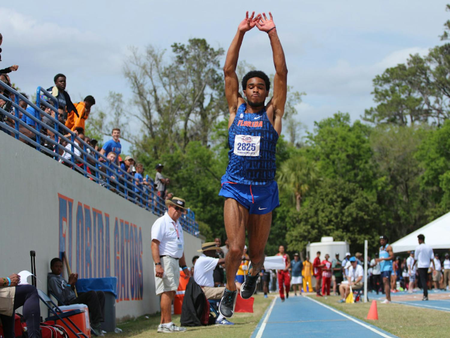 Senior KeAndre Bates notched the second-longest triple jump in the nation Saturday at the Pepsi Florida Relays. 