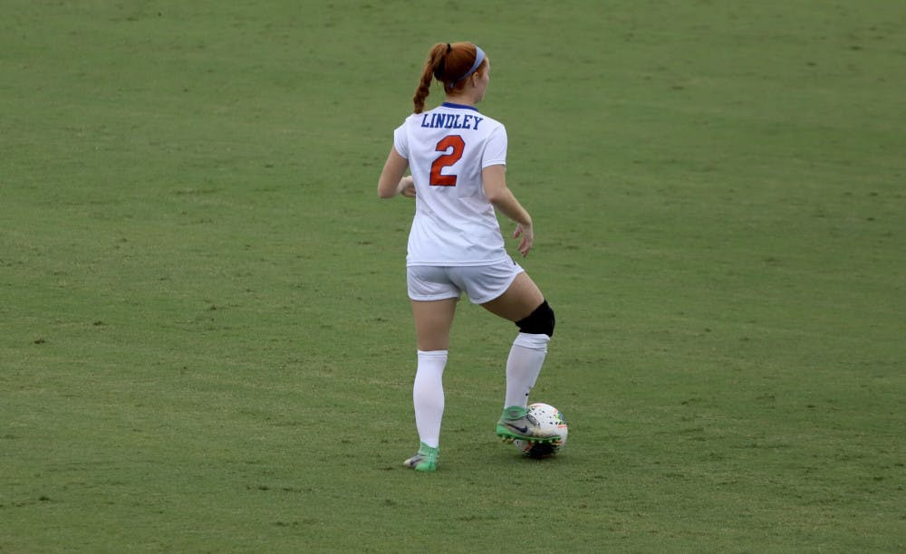 Junior Cassidy Lindley at the Gators home opener of the 2020 season. Florida takes on Miami Sunday in search of its first victory in 2021.