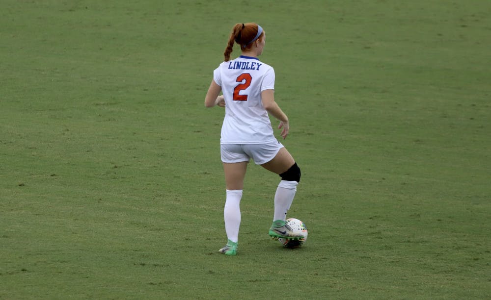 Junior Cassidy Lindley at the Gators home opener of the 2020 season. Florida takes on Miami Sunday in search of its first victory in 2021.