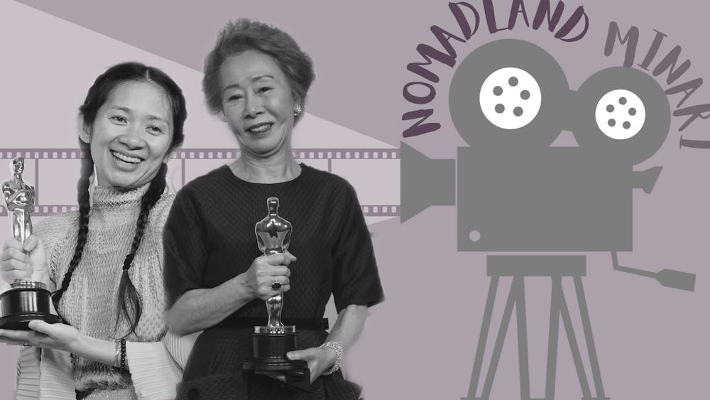 At the 93rd Academy Awards, “Nomadland” director Chloe Zhao became the first Chinese woman and woman of color to receive the award for best director. Youn Yuh-jung, for her role as the spirited grandmother in “Minari,” became the first Korean woman to win best supporting actress. 
