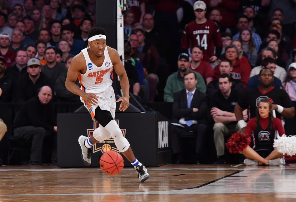 UF guard KeVaughn Allen had 17 points and a game-high six assists in Florida's 88-47 exhibition win against Jacksonville on Thursday in Jacksonville at the Swisher Gymnasium. 