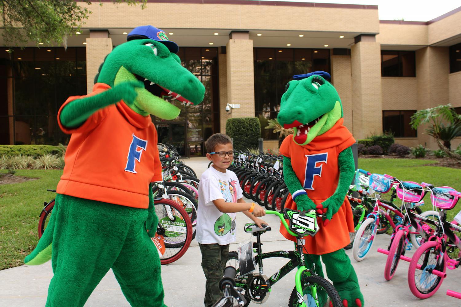 UF Health Shands Hospital gave away 86 bikes and 13 children's cars at the Bike Rodeo, Safety and Health Fair on Saturday, March 25, 2023.