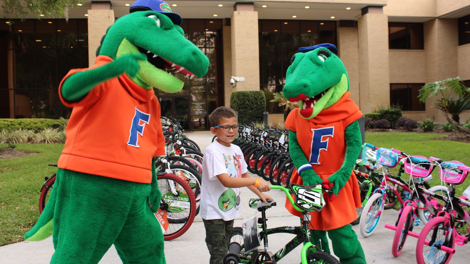 UF Health Shands Hospital gave away 86 bikes and 13 children's cars at the Bike Rodeo, Safety and Health Fair on Saturday, March 25, 2023.