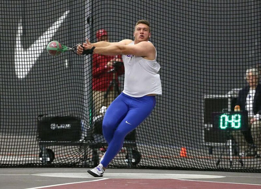 <p dir="ltr"><span>UF thrower AJ McFarland knows the importance of every meet, regardless of when it occurs.&nbsp;</span>“I want to treat every meet like the postseason," he said.</p>
<p><span data-mce-mark="1">&nbsp;</span></p>