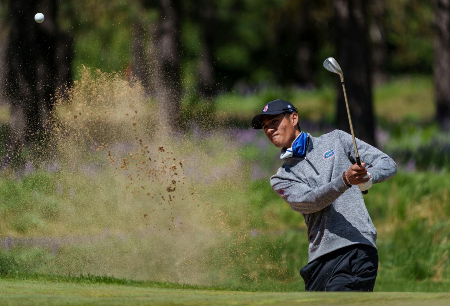 Florida&#x27;s Ricky Castillo competes in the first round of the 2021 NCAA  Cle Elum Regional at Tumble Creek Golf Club in Cle Elum, Washington, on May 19, 2021. (Photography by Stephen Brashear/Red Box Pictures)