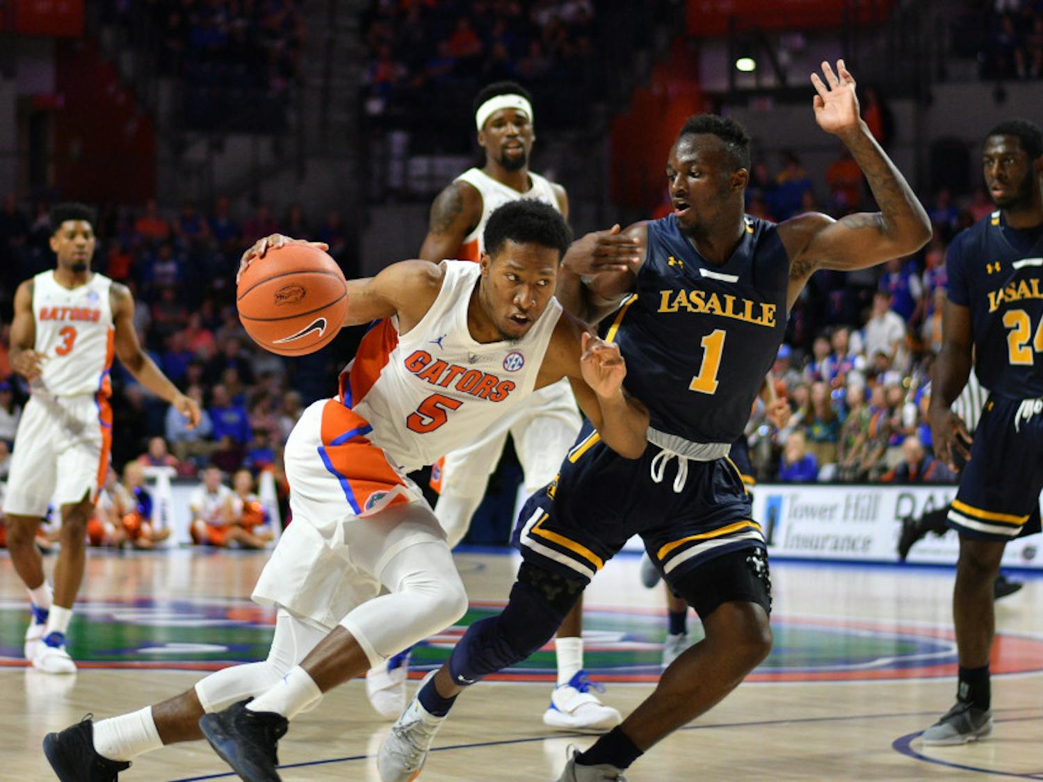 Senior KeVaughn Allen scored 10 points against Oklahoma, but he went 0-of-2 from the free-throw line and missed a critical layup in the game's final seconds of the Gators' 65-60 defeat.