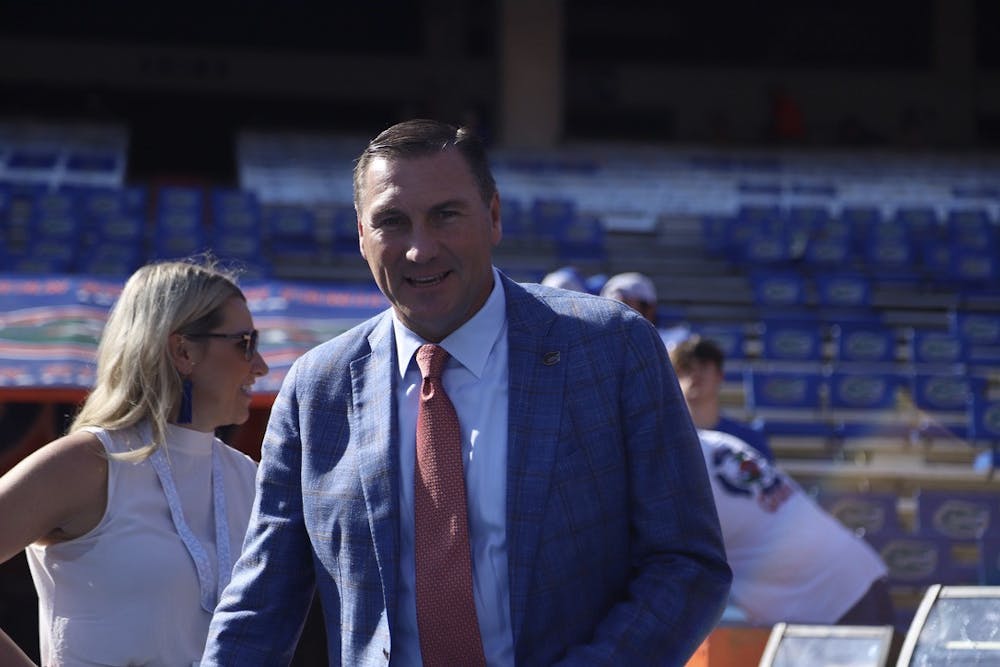 Florida head coach Dan Mullen before the Gators' Oct. 9 game against Vanderbilt.