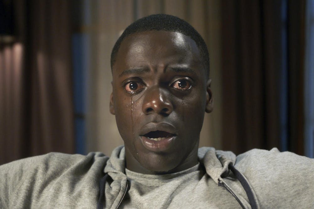 This image released by Universal Pictures shows Daniel Kaluuya in a scene from, "Get Out." (Universal Pictures via AP)