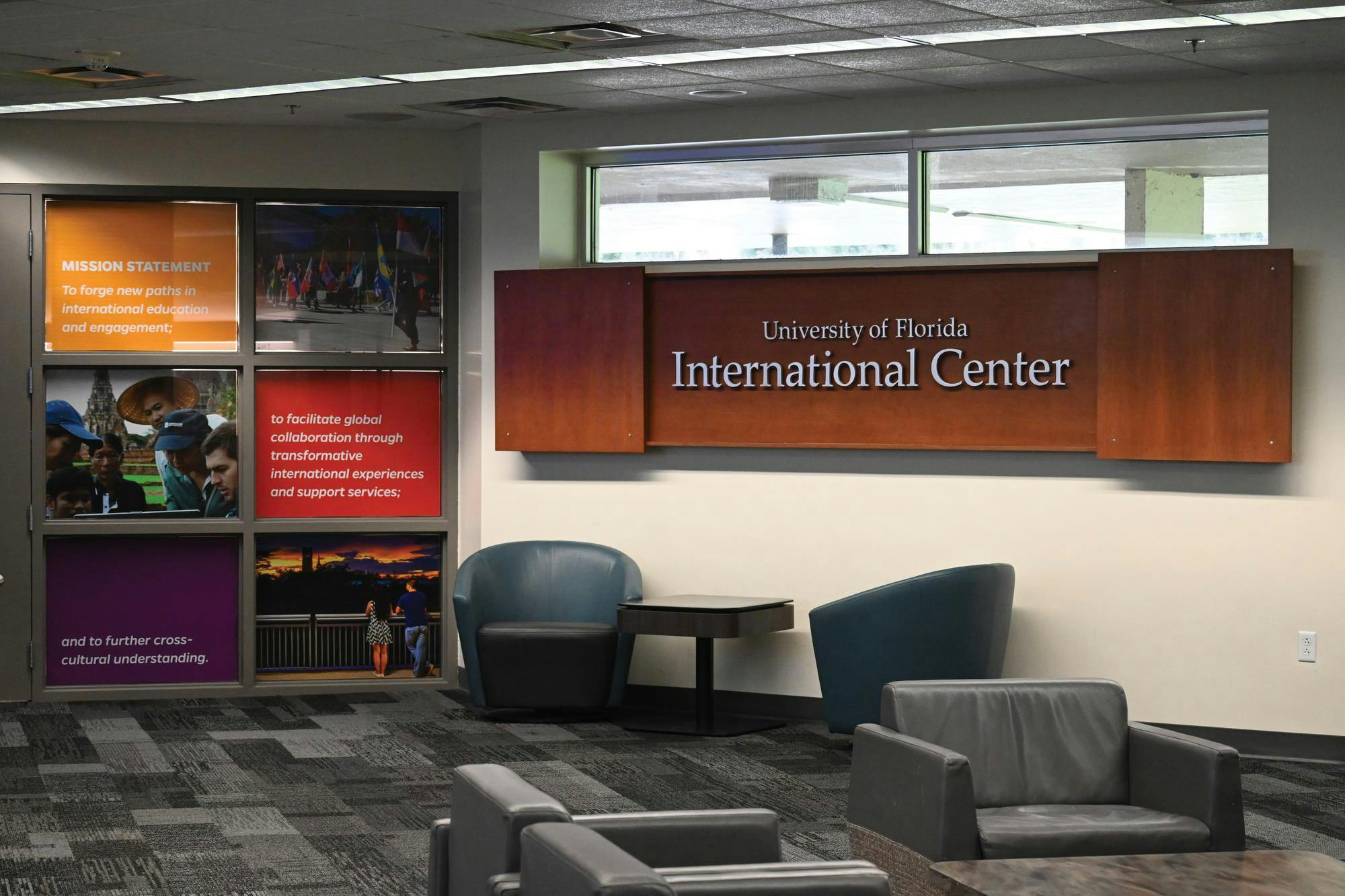 UF’s international center is located inside The Hub on campus.