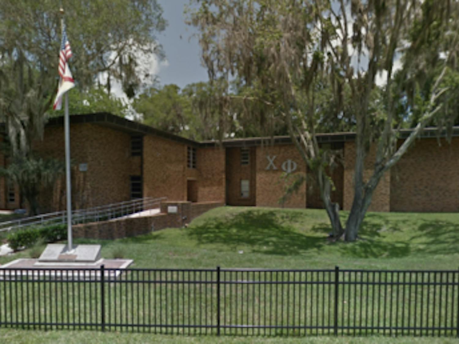 UF Chi Phi house, which is on interim suspension following allegations of hazing. 