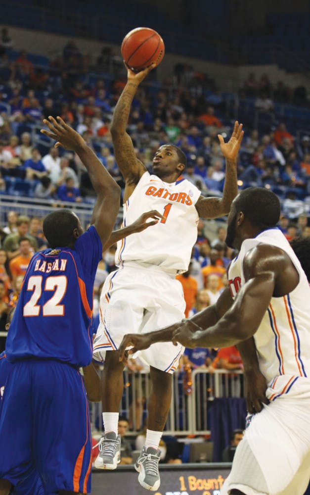 Kenny Boynton (1) shoots during Florida’s 58-40 win against Savannah State on Nov. 20 at home.

