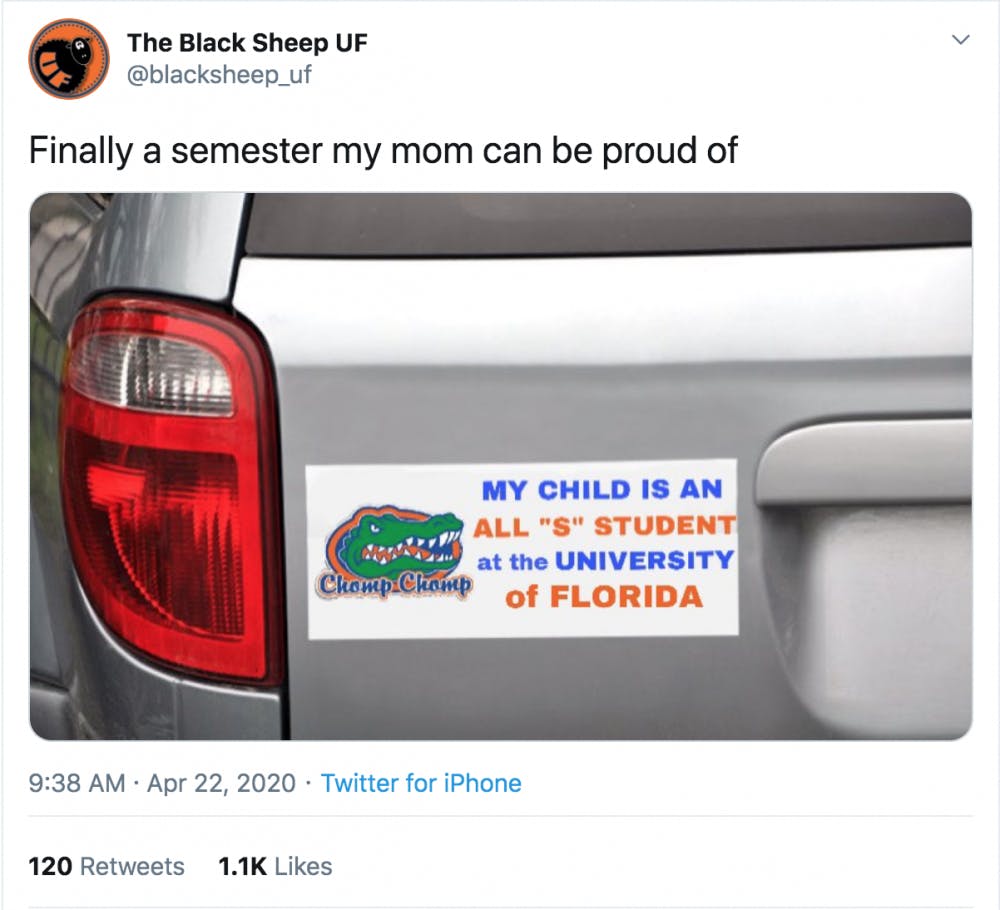 The Black Sheep UF, a multi-platform social media account run by a team of seven students, entertains more than 15,000 followers on Instagram and 10,000 on Twitter.