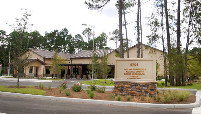 The Senior Recreation Center at Northside Park is Alachua County's first senior center. The center is located at 5701 NW 34th St.