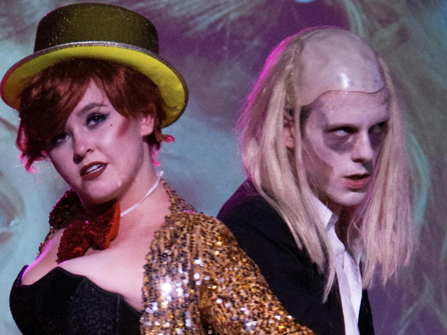 Garret Pogue (left) as Columbia and Devin Huchingson (right) as Riff Raff in last year's "The Rocky Horror Picture Show" performance at High Dive.