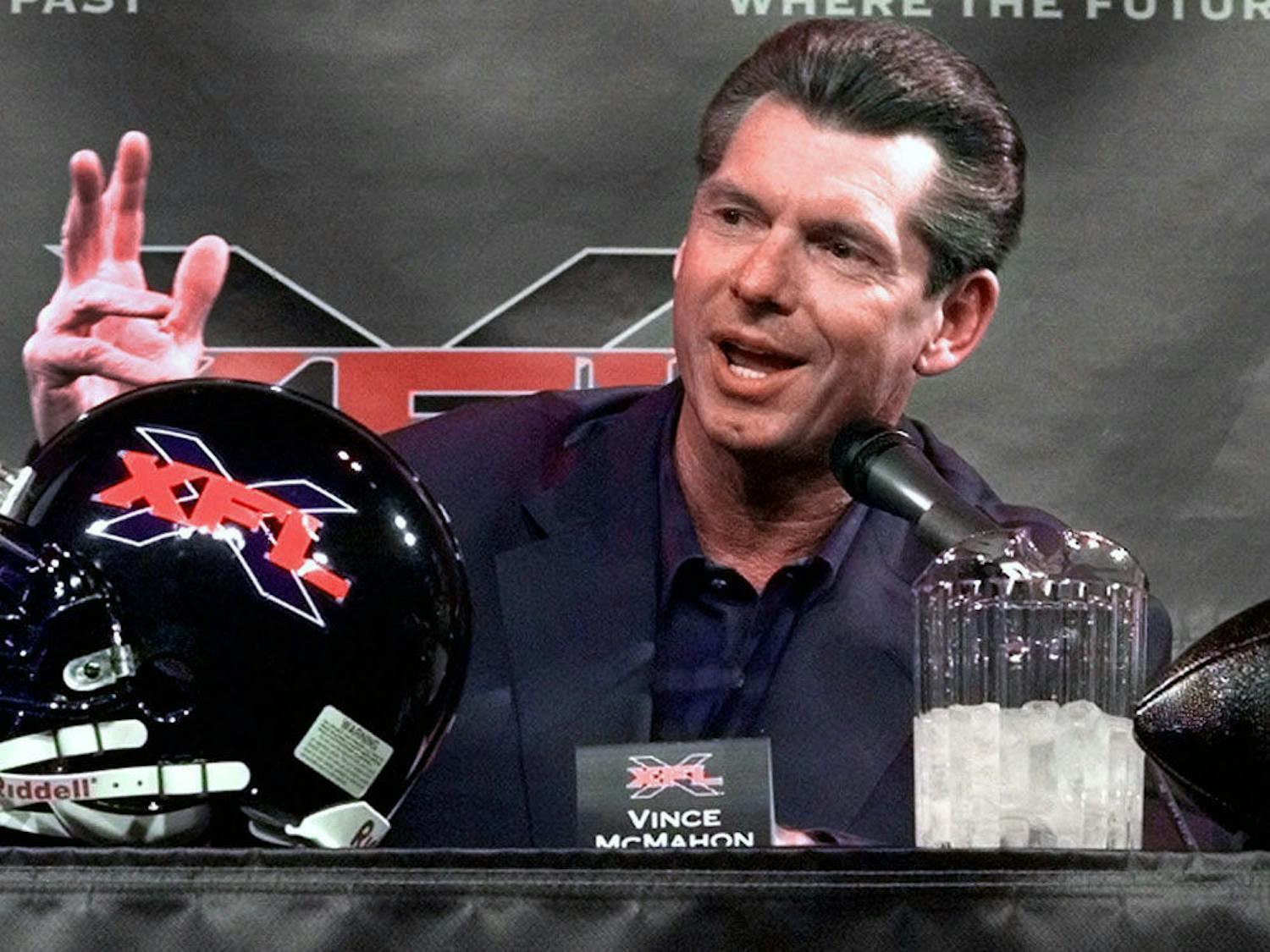 Vince McMahon announced last week his intention of resurrecting the XFL, a football league he founded in 2001. The league folded after one season. 