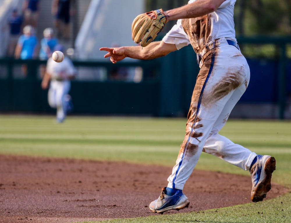 Gators freshman Cade Kurland throws during Florida's 10-0 victory against Vanderbilt Friday, May 12, 2023.