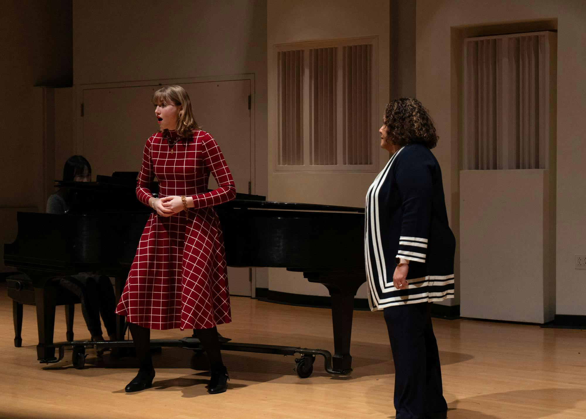 Katelyn Micko performs in the Resonance Festival masterclass at the University of Florda School of Music in Gainesville, Fla., Tuesday, Jan. 27, 2026.