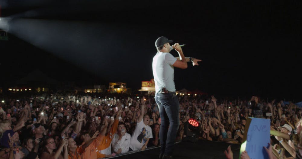 <p class="p1">Country singer Luke Bryan performs on his Farm Tour in Knoxville. Bryan was in Archer over the weekend when the Farm Tour came to Florida.</p>