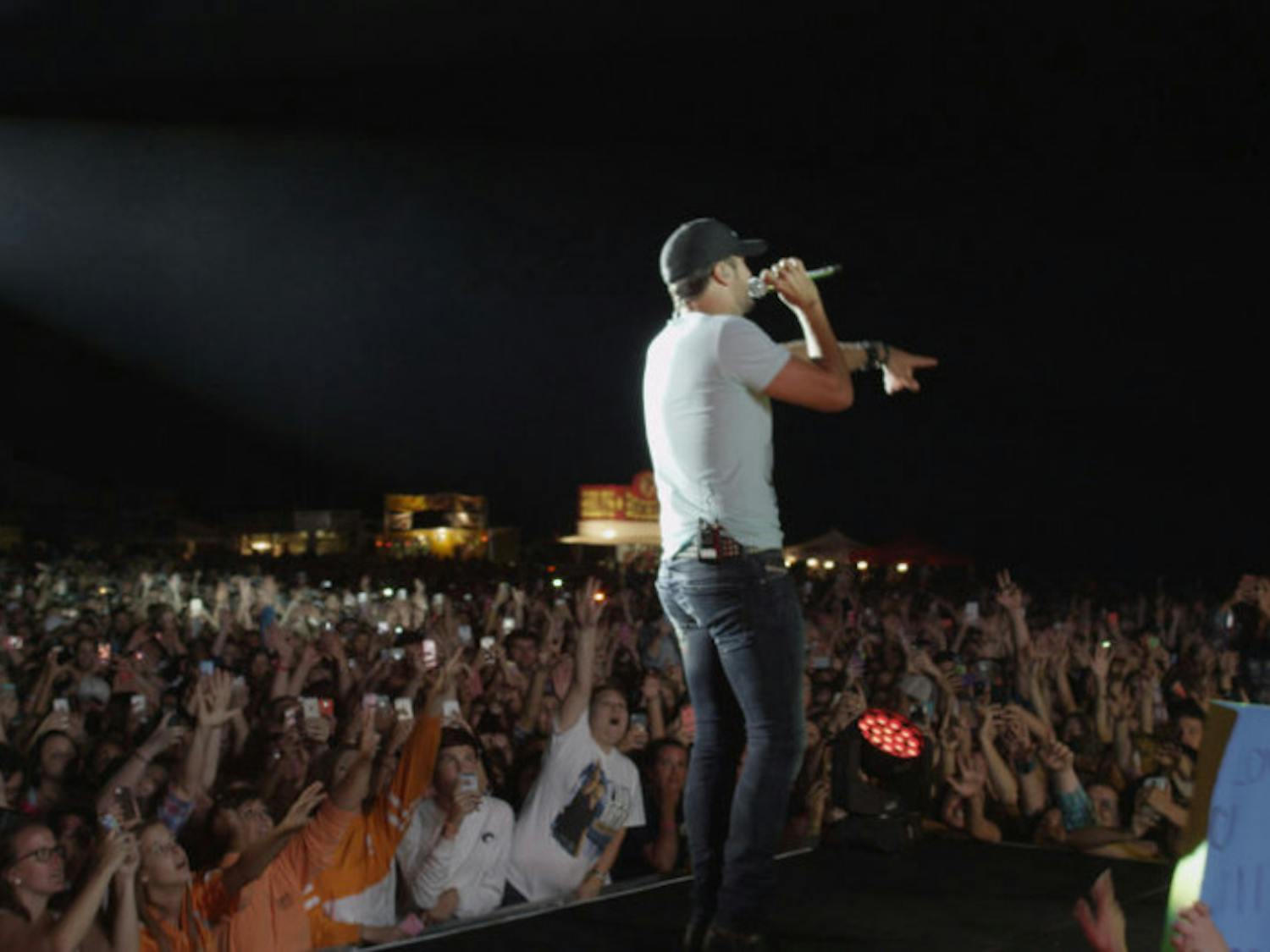 Country singer Luke Bryan performs on his Farm Tour in Knoxville. Bryan was in Archer over the weekend when the Farm Tour came to Florida.