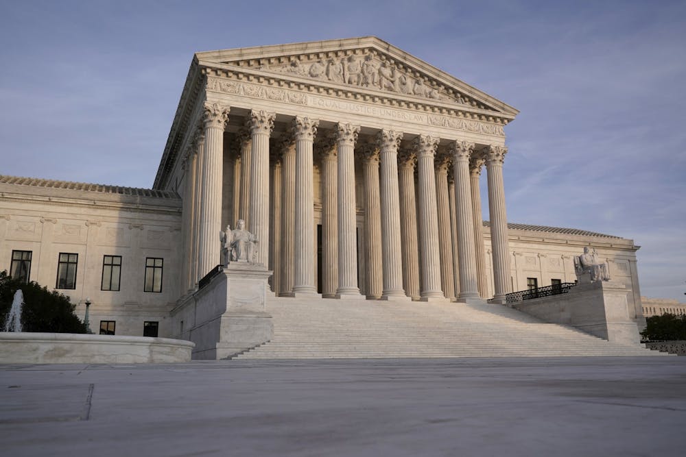 In this Nov. 5, 2020 file photo, The Supreme Court is seen in Washington. (AP Photo/J. Scott Applewhite)